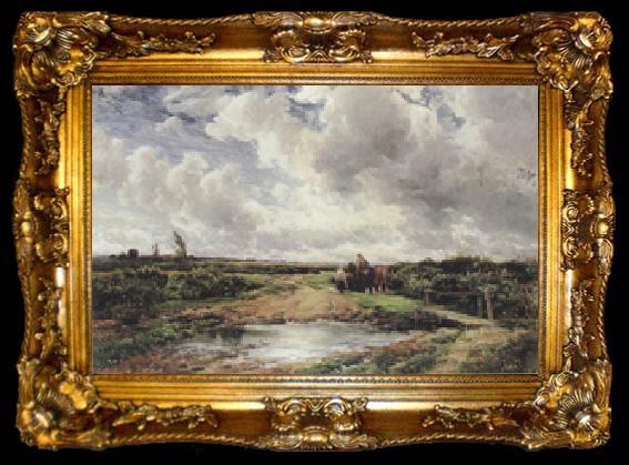 framed  Edmund Morison Wimperis The Approaching Storm (mk37), ta009-2